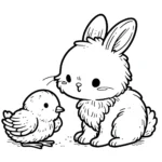 coloriage Poussin à imprimer