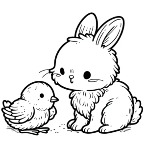 coloriage Poussin à imprimer