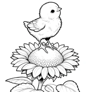 a imprimer coloriage Poussin gratuit