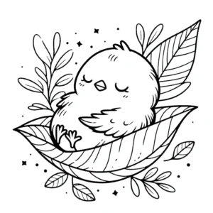 coloriage Poussin à imprimer pour enfants