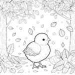 coloriage Poussin pour enfant a imprimer gratuit