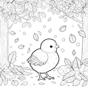 coloriage Poussin pour enfant a imprimer gratuit
