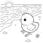 coloriage Poussin en ligne