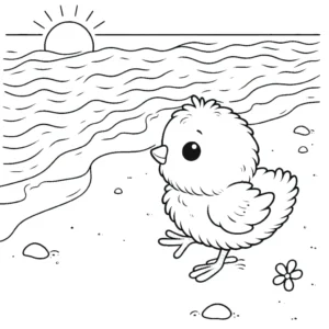 coloriage Poussin en ligne