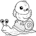 coloriage Poussin a colorier en ligne