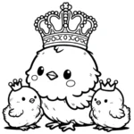 coloriage Poussin pour enfant de à imprimer