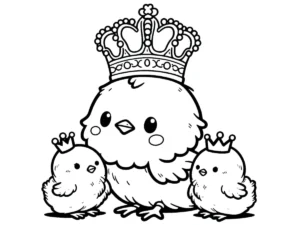 coloriage Poussin pour enfant de à imprimer