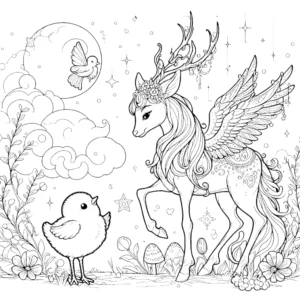 coloriage Poussin a imprimer gratuitement