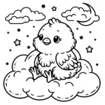 coloriage Poussin a imprimer gratuitement