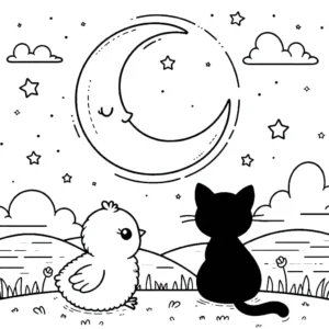 télécharger coloriage Poussin gratuit