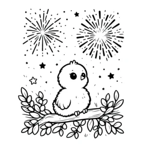 coloriage Poussin pour enfants à télécharger