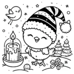 imprimer coloriage Poussin gratuit