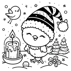 imprimer coloriage Poussin gratuit