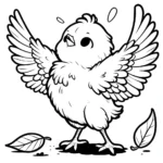 coloriage Poussin gratuit