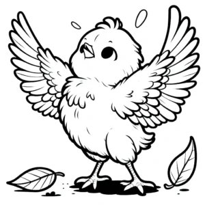 coloriage Poussin gratuit
