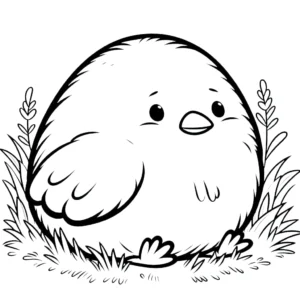 coloriage Poussin gratuit pour enfants