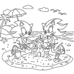 coloriage Sonic Shadow pour enfant de 7 ans