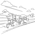 coloriage Sonic Shadow a imprimer