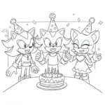 coloriage Sonic Shadow a colorier en ligne