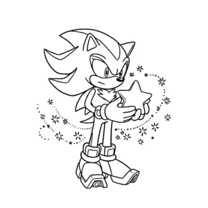 coloriage Sonic Shadow a dessiner et imprimer