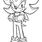 coloriage Sonic Shadow a telecharger