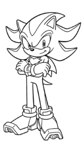 coloriage Sonic Shadow a telecharger