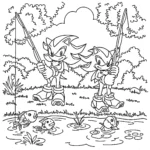 coloriage Sonic Shadow a imprimer gratuitement