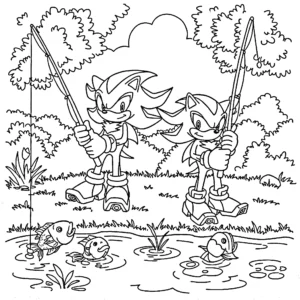 coloriage Sonic Shadow a imprimer gratuitement