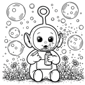 coloriage Teletubbies gratuit a imprimer