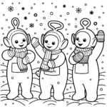 coloriage Teletubbies pour enfant de 4 ans