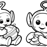 coloriage Teletubbies gratuit a imprimer
