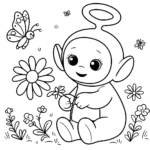 coloriage Teletubbies à imprimer pour enfant de 9 ans