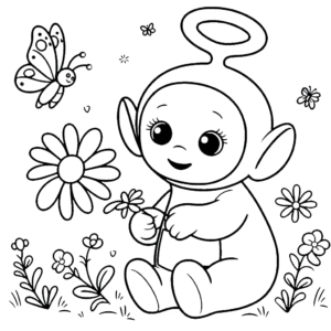coloriage Teletubbies à imprimer pour enfant de 9 ans