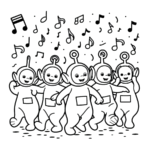 imprimer coloriage Teletubbies pour enfant