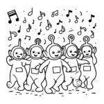 coloriage Teletubbies pour enfant de 7 ans