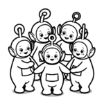 coloriage Teletubbies à imprimer gratuitement pdf
