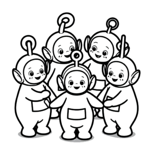 coloriage Teletubbies à imprimer gratuitement pdf