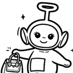 coloriage Teletubbies à imprimer pour enfant de 9 ans