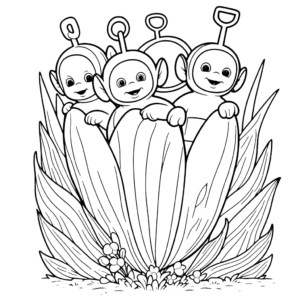 coloriage Teletubbies pour enfant gratuit
