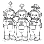 coloriage Teletubbies a dessiner et imprimer