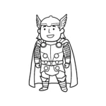 coloriage Thor à imprimer a4