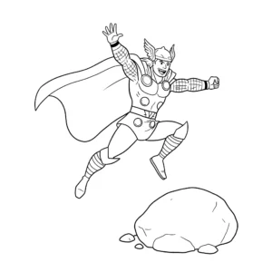 coloriage Thor en ligne pour enfant