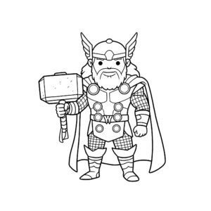imprimer coloriage Thor