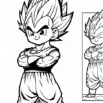coloriage Vegeta et dessins