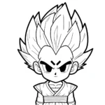 coloriage Vegeta pour enfant