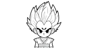 coloriage Vegeta pour enfant