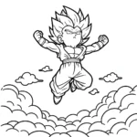 coloriage Vegeta a colorier en ligne