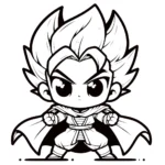 coloriage Vegeta gratuit en ligne