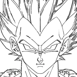 coloriage Vegeta a colorier en ligne gratuitement