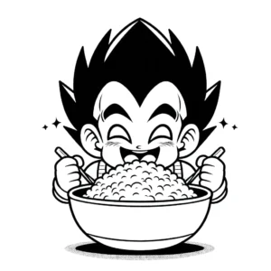 coloriage Vegeta a imprimer